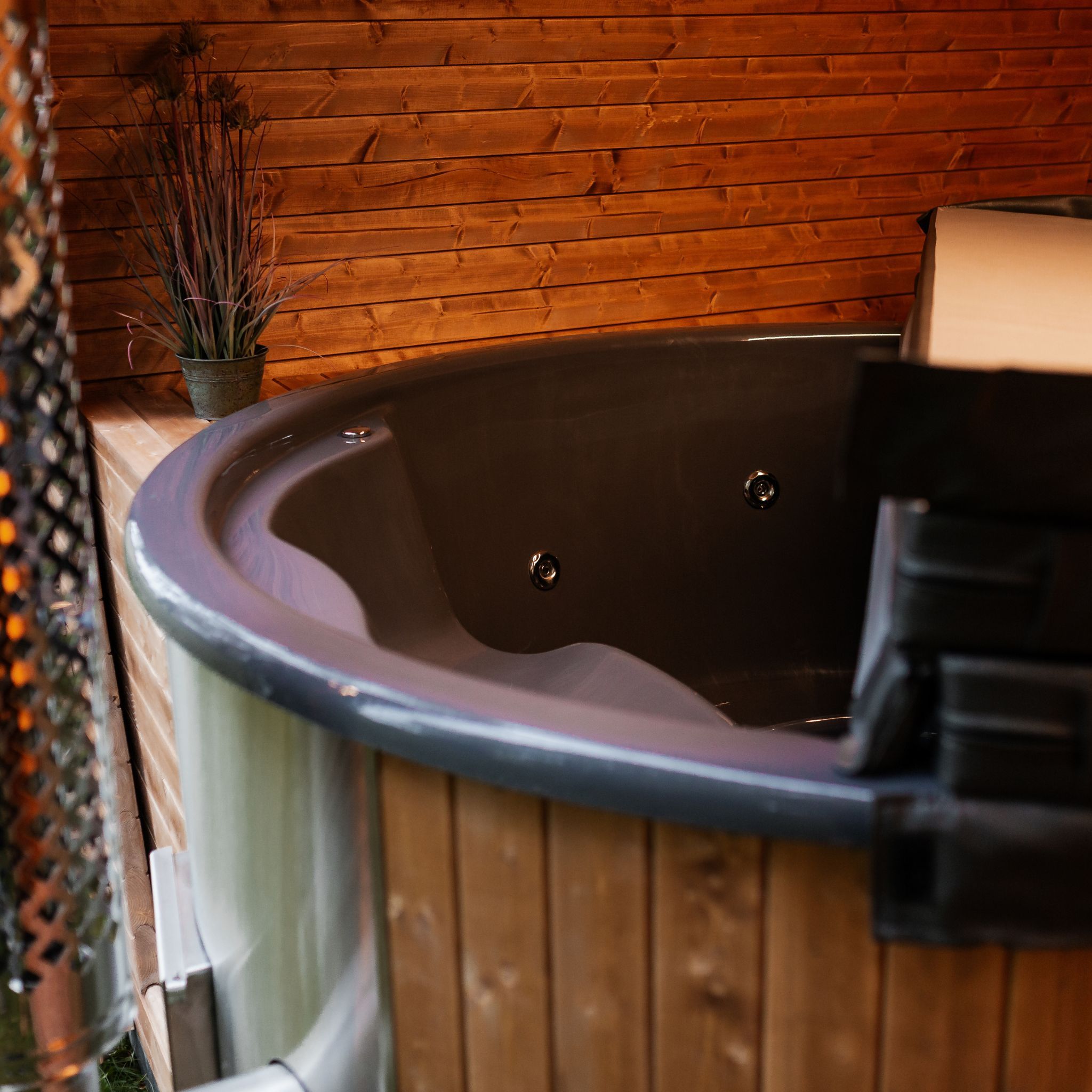 2in1 OASE Sauna und Hottub, Handgefertigt
