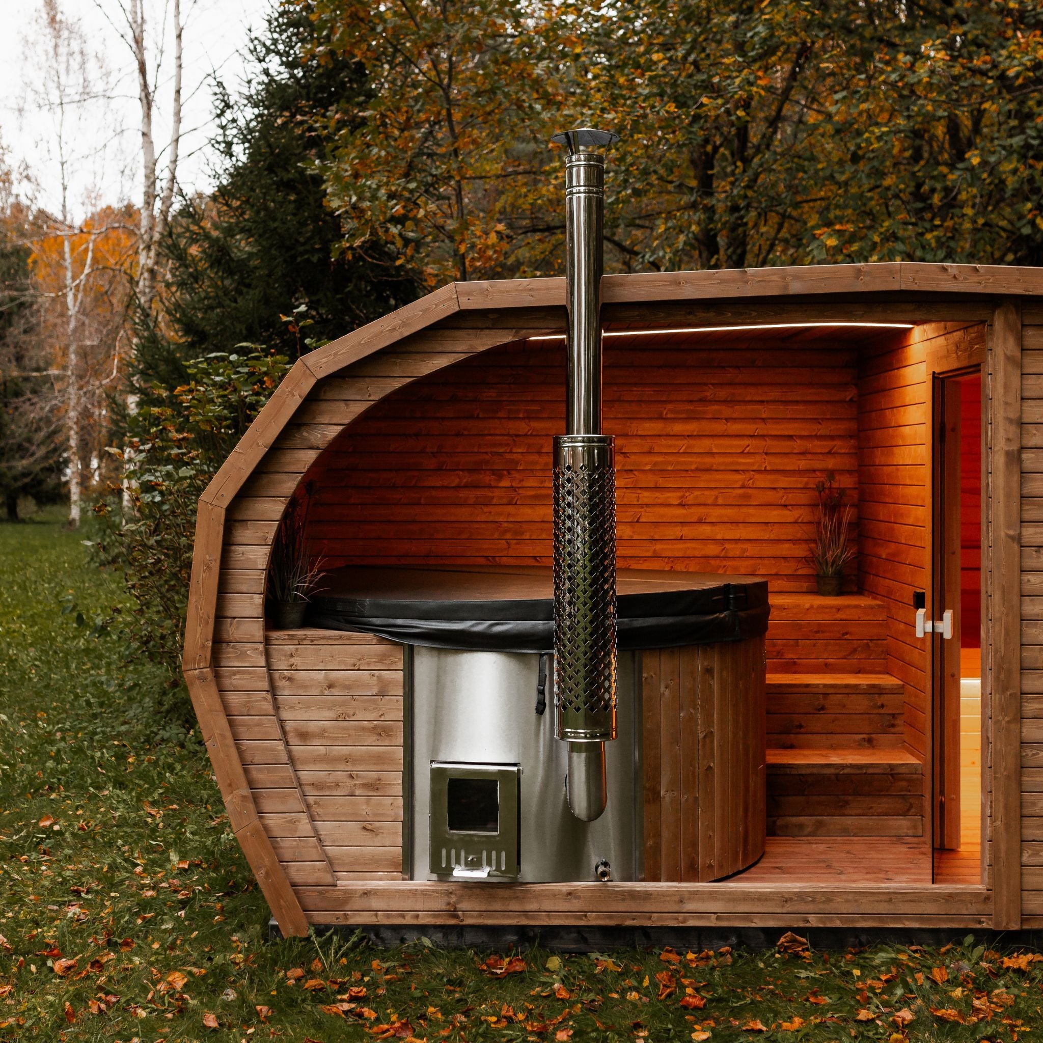 2in1 OASE Sauna und Hottub, Handgefertigt