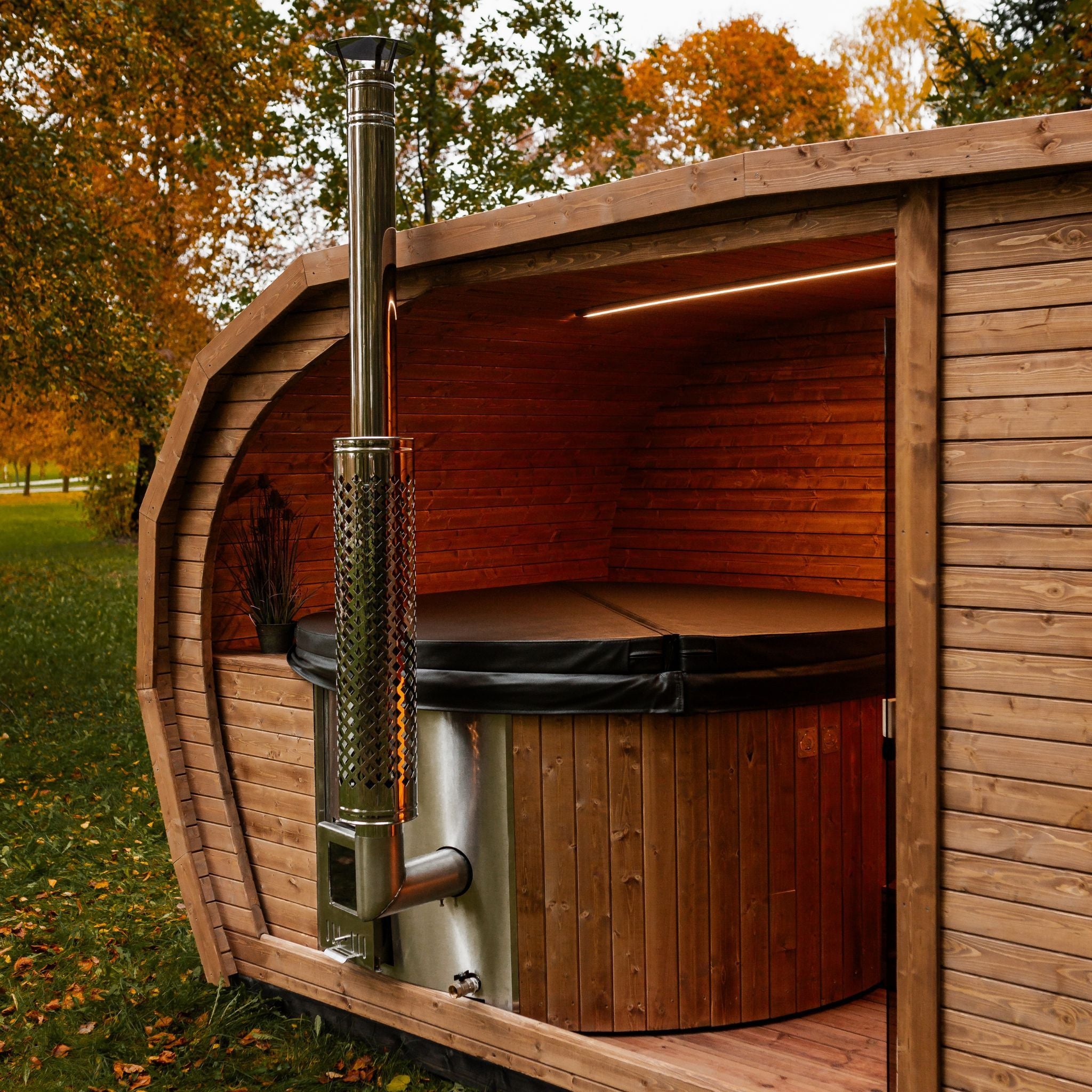 2in1 OASE Sauna und Hottub, Handgefertigt