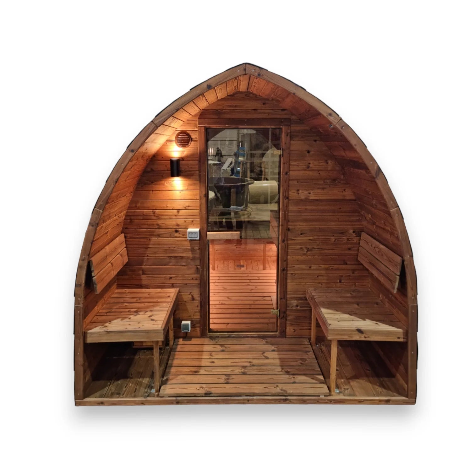 IGLU Sauna Fasssauna, Länge 2m bis 6m, Handgefertigt