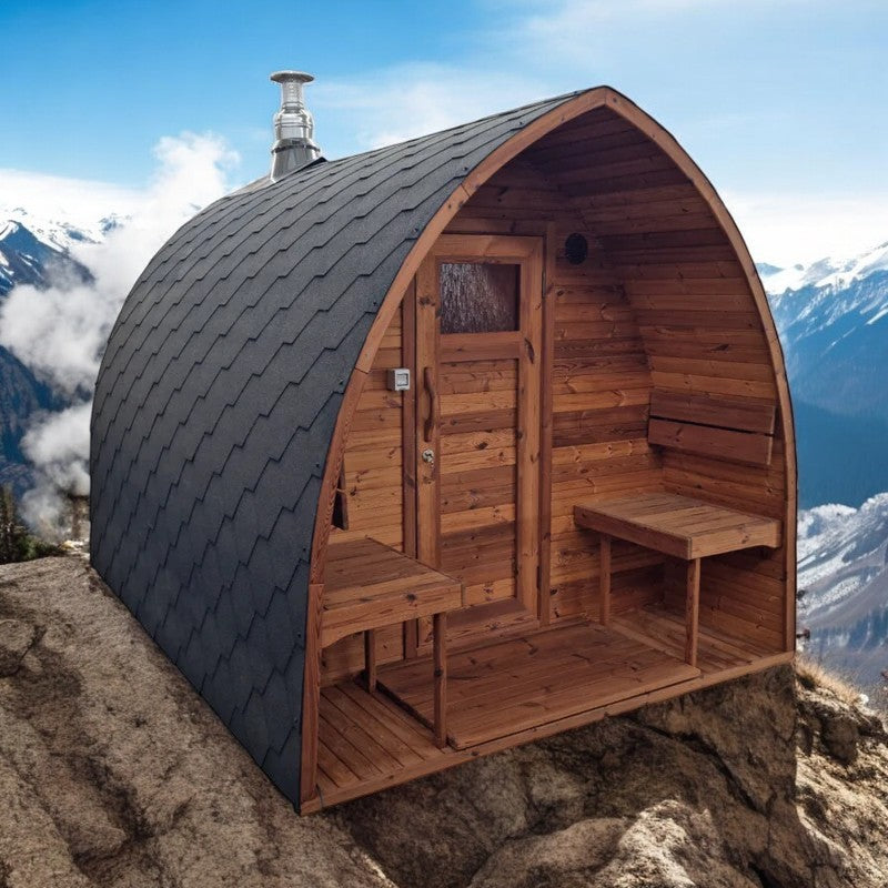 IGLU Sauna Fasssauna, Länge 2m bis 6m, Handgefertigt
