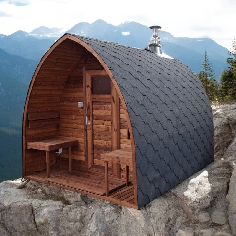 IGLU Sauna Fasssauna, Länge 2m bis 6m, Handgefertigt