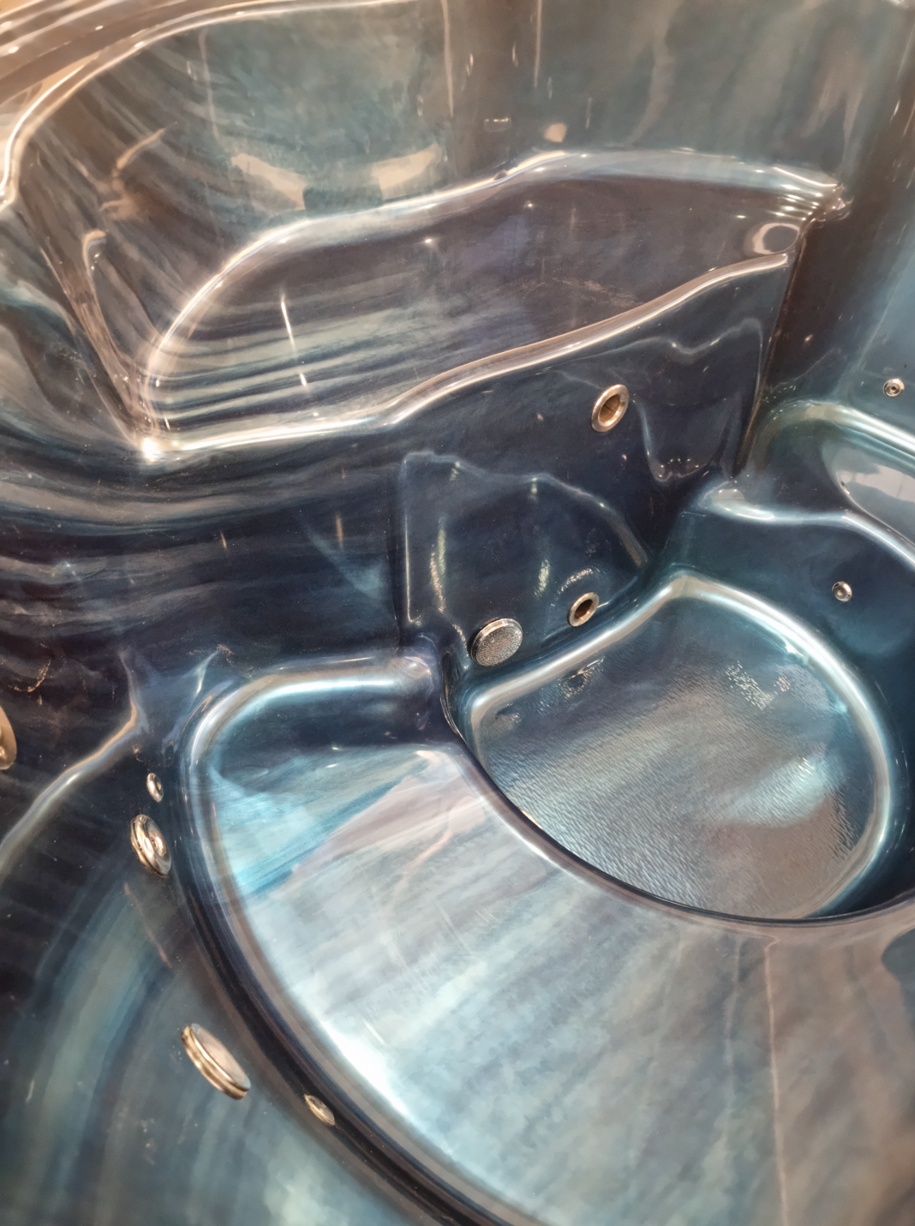 Acryl Badefass Hot Tub mit integriertem Ofen, Handgefertigt