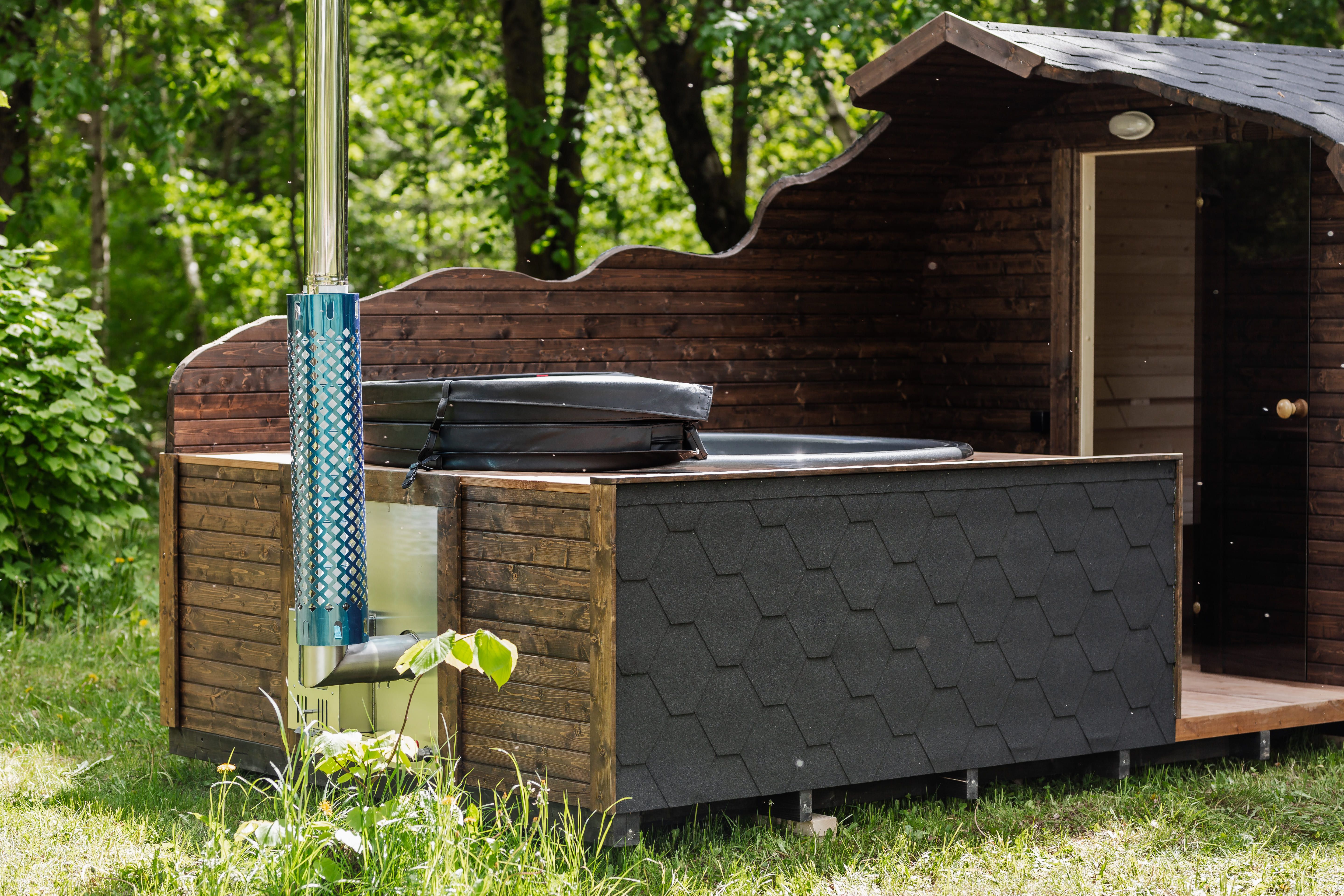2in1 NATURE Sauna und Hottub, Handgefertigt