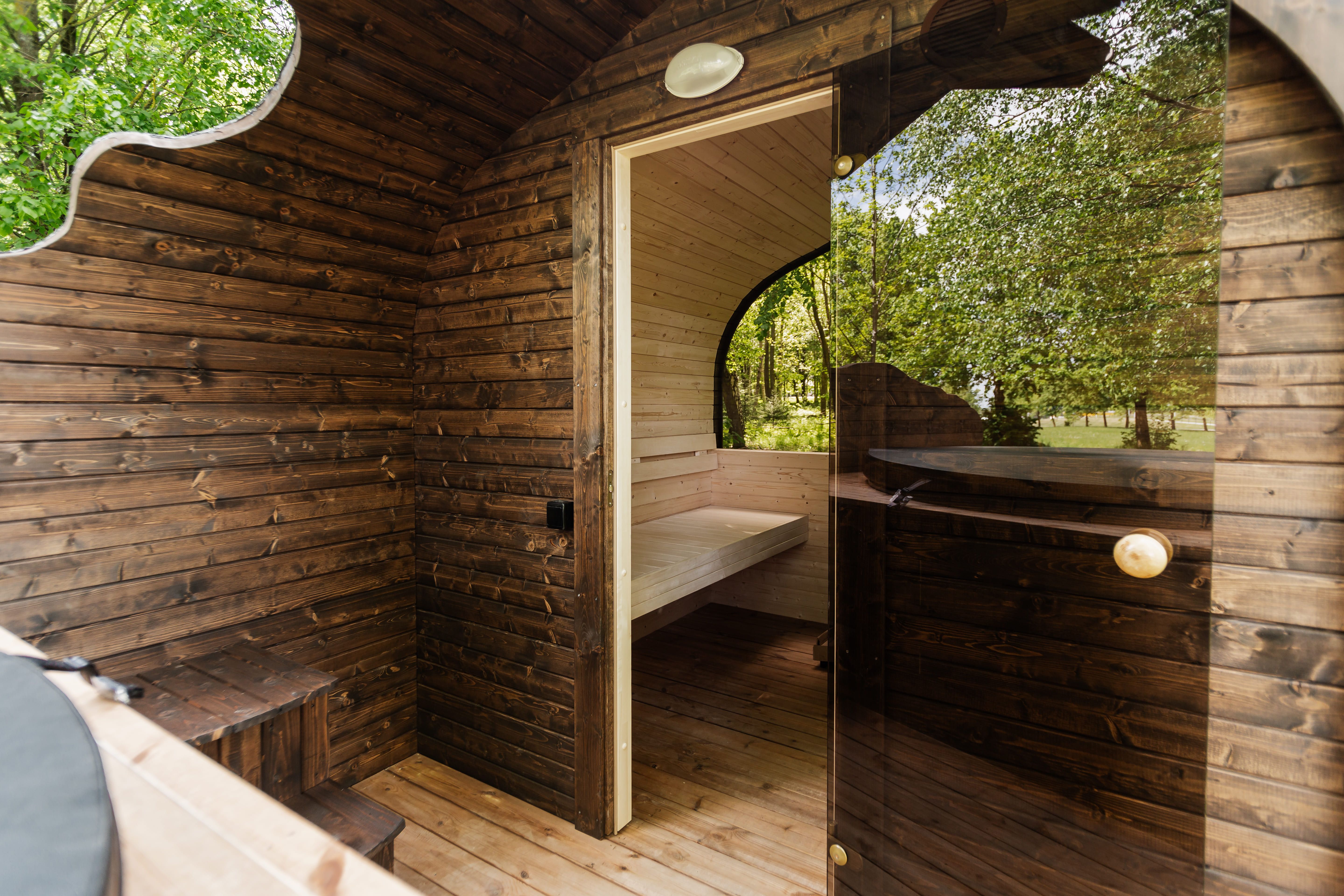 2in1 NATURE Sauna und Hottub, Handgefertigt
