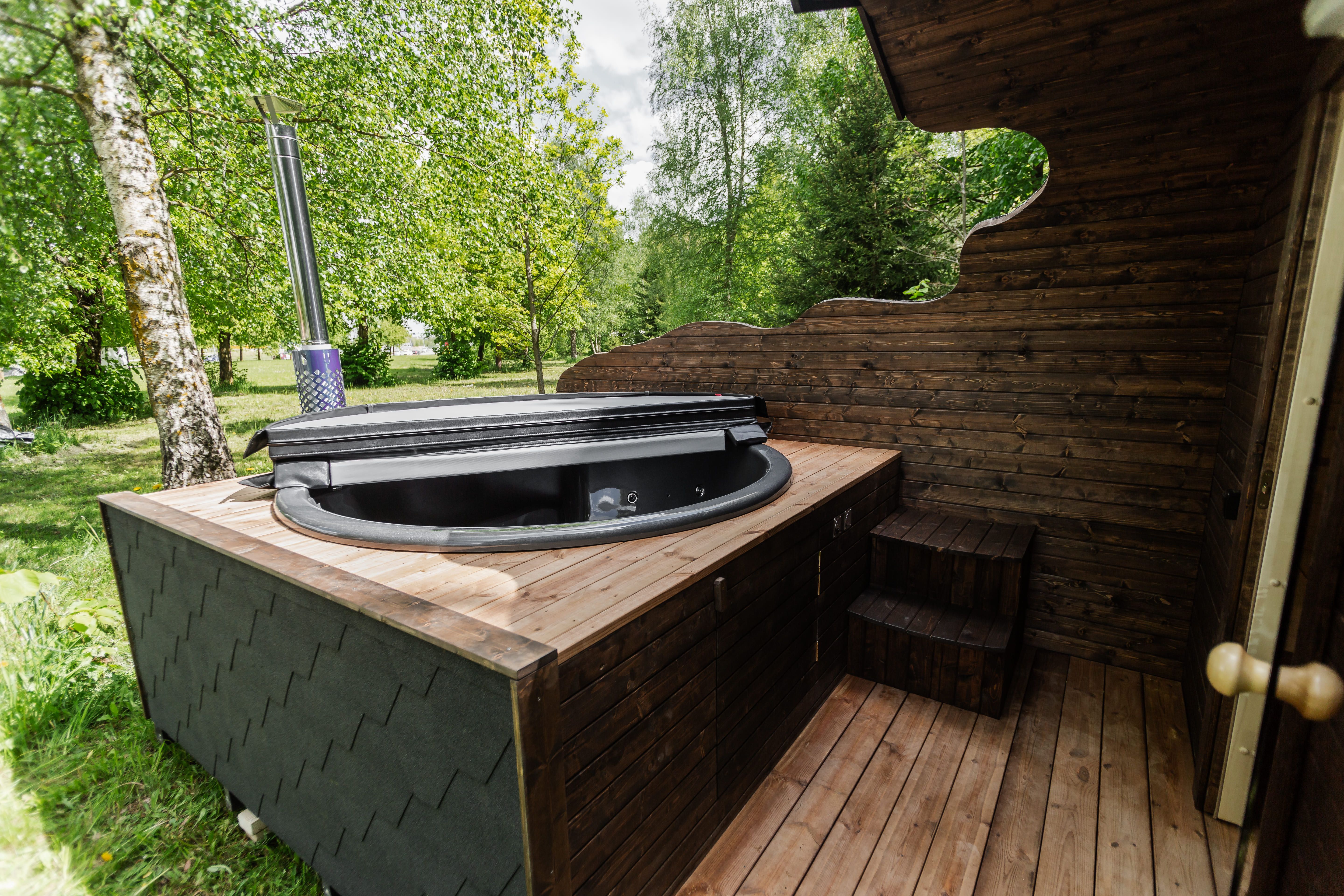 2in1 NATURE Sauna und Hottub, Handgefertigt
