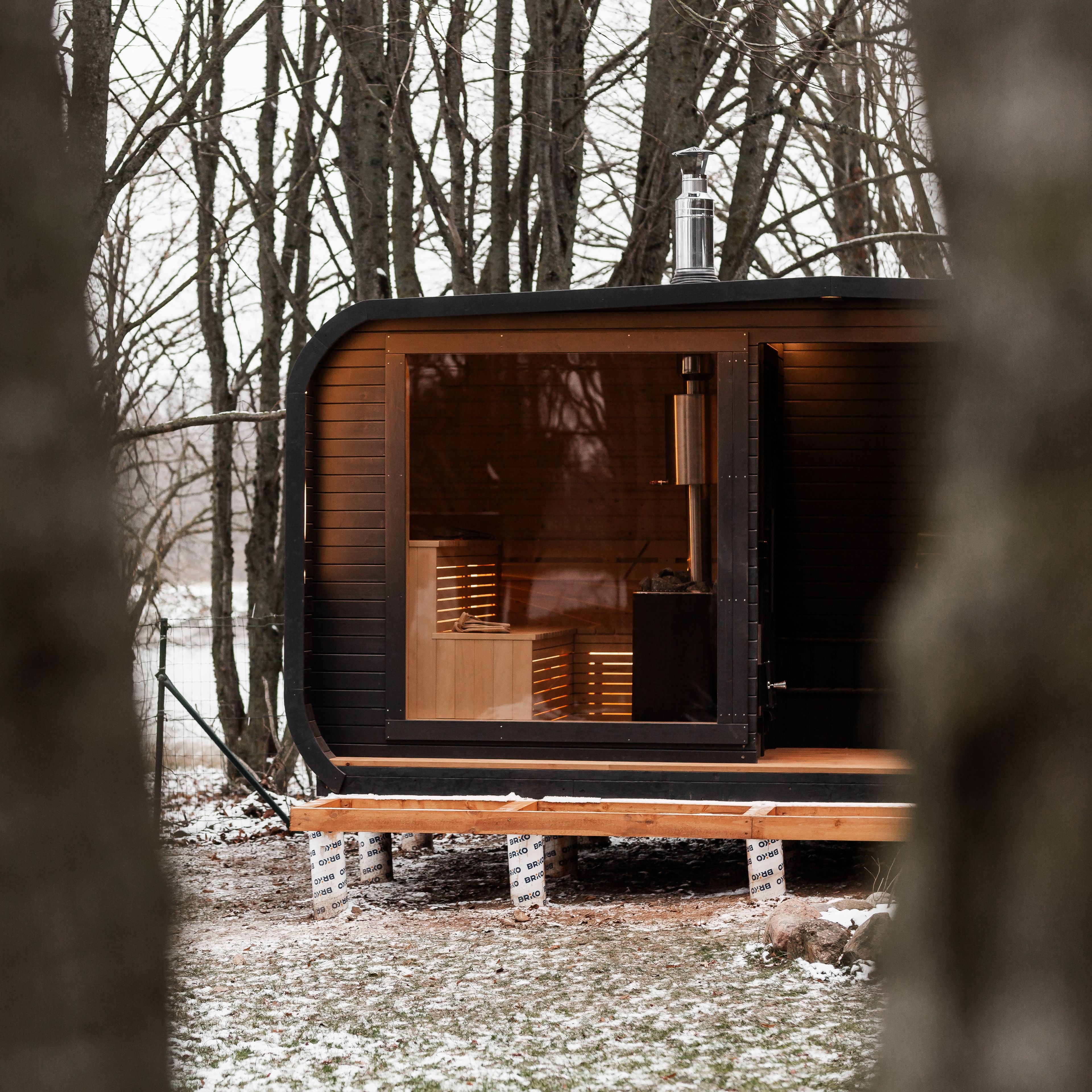 2in1 LUXUS Sauna und Hottub, Handgefertigt