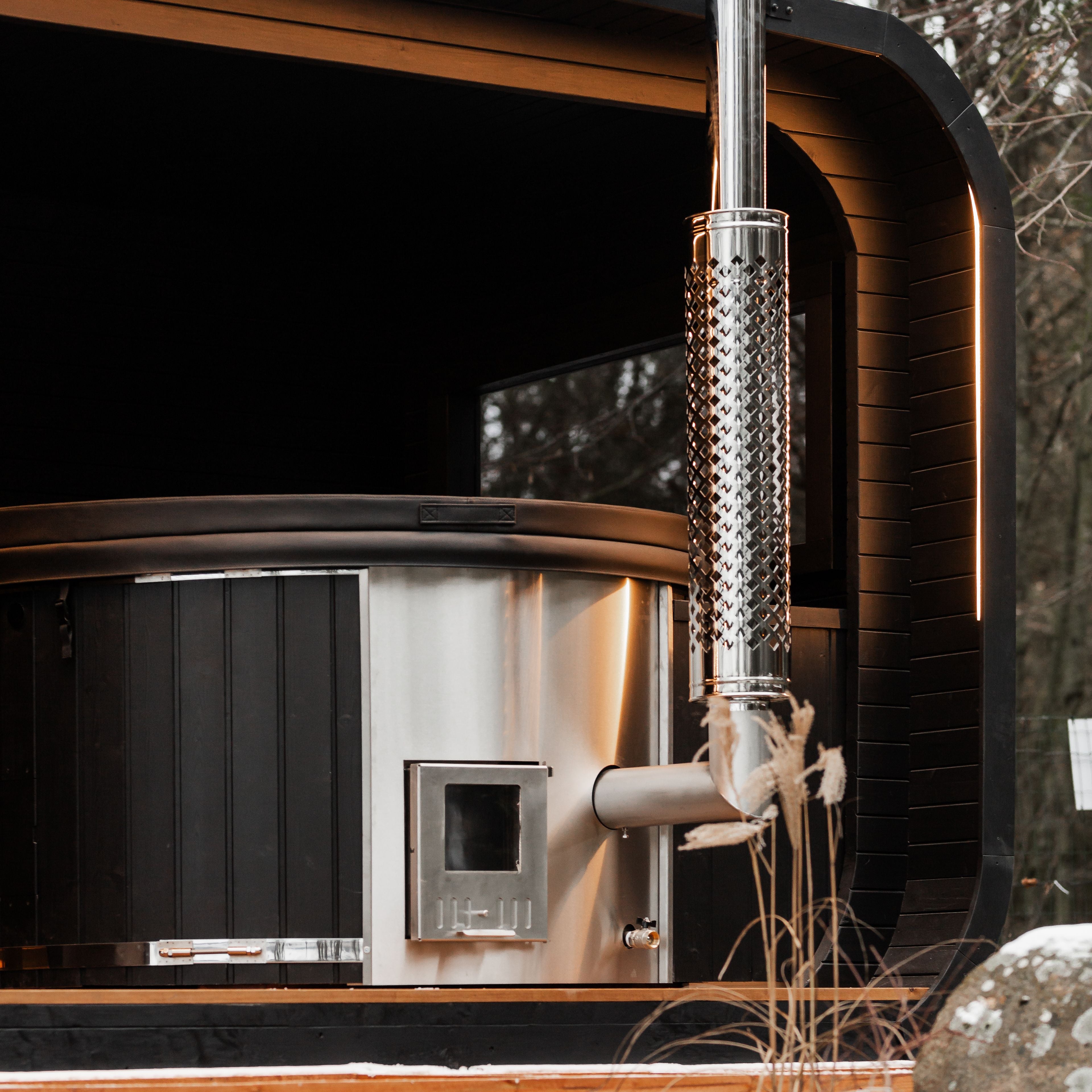 2in1 LUXUS Sauna und Hottub, Handgefertigt