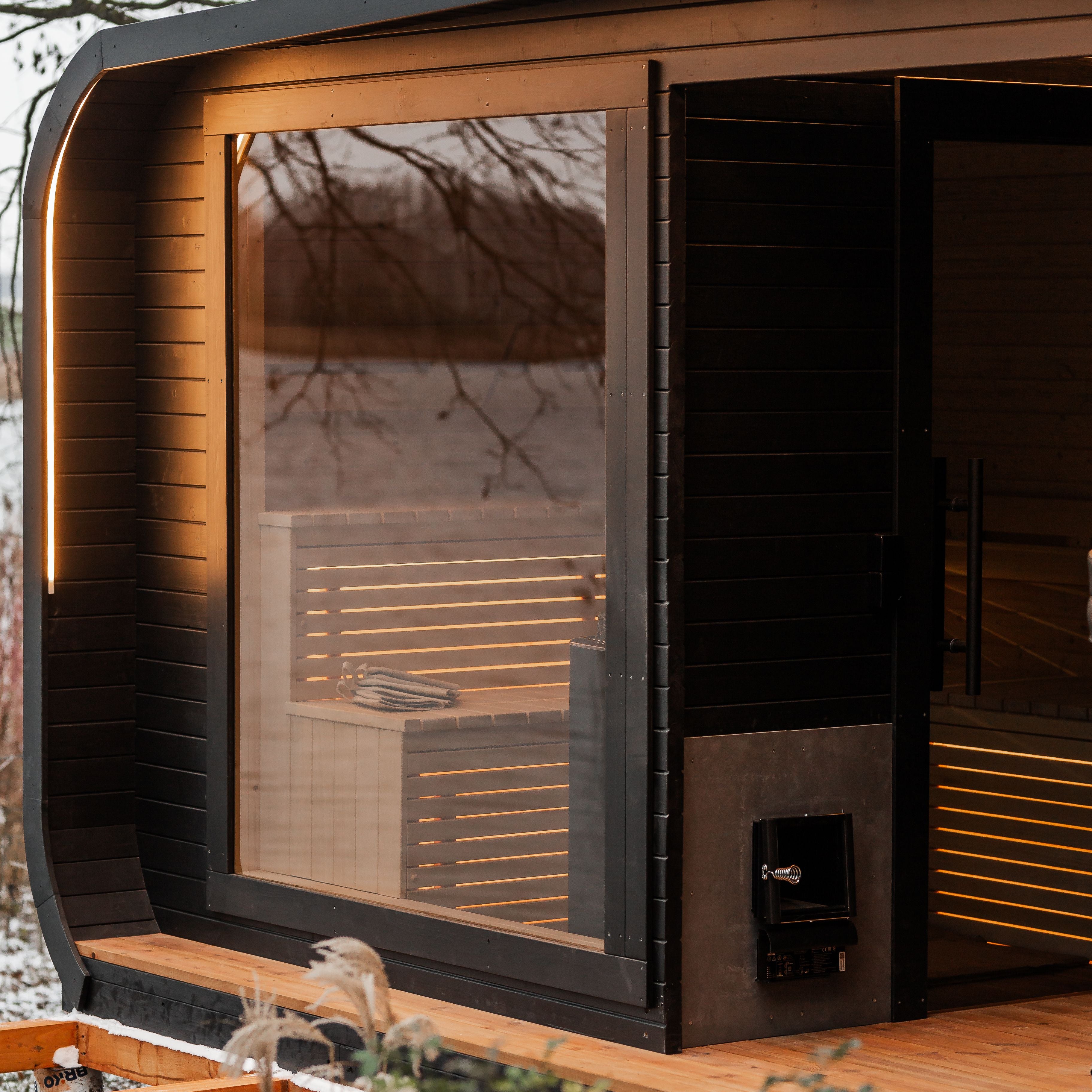 2in1 LUXUS Sauna und Hottub, Handgefertigt