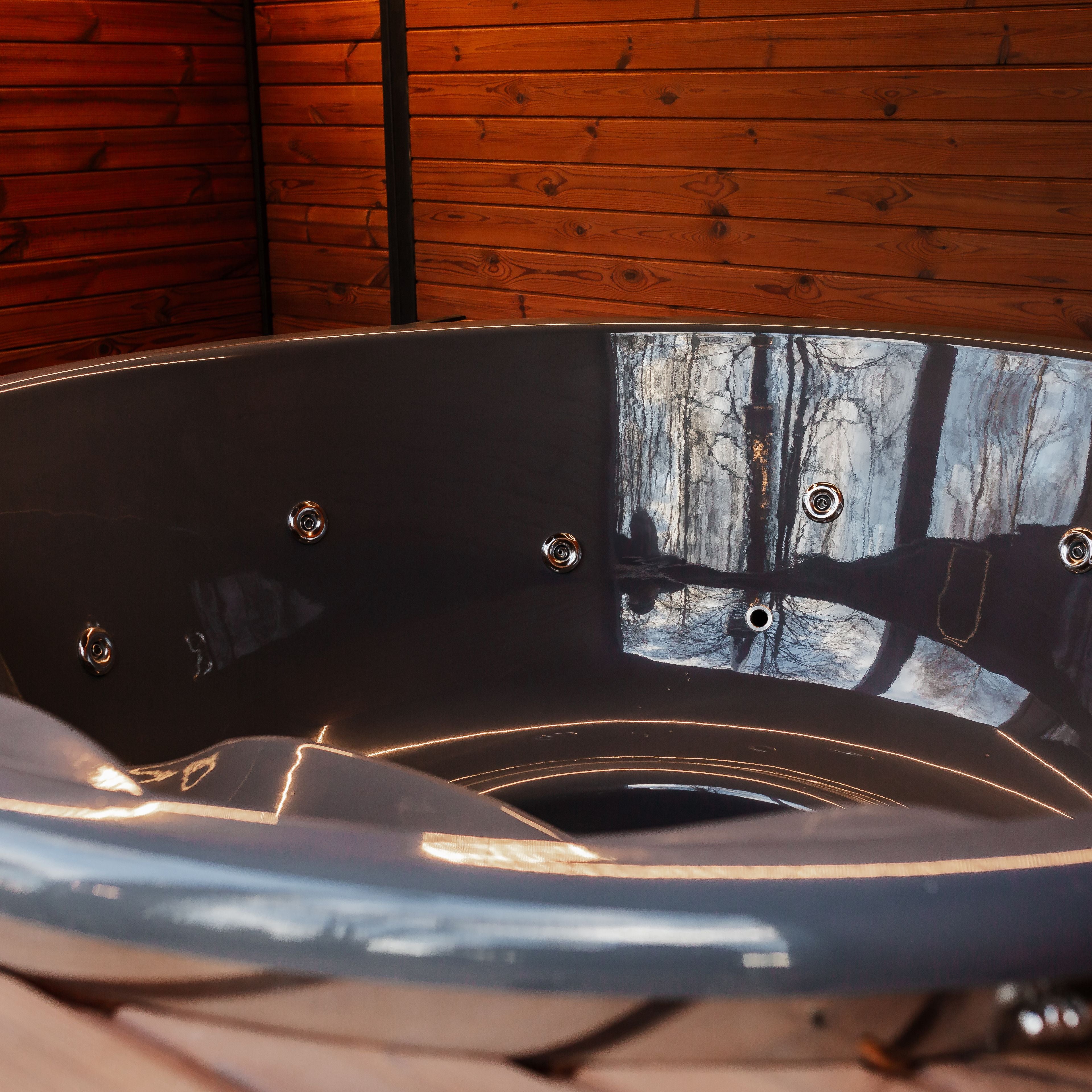 2in1 MODERN Sauna und Hottub, Handgefertigt
