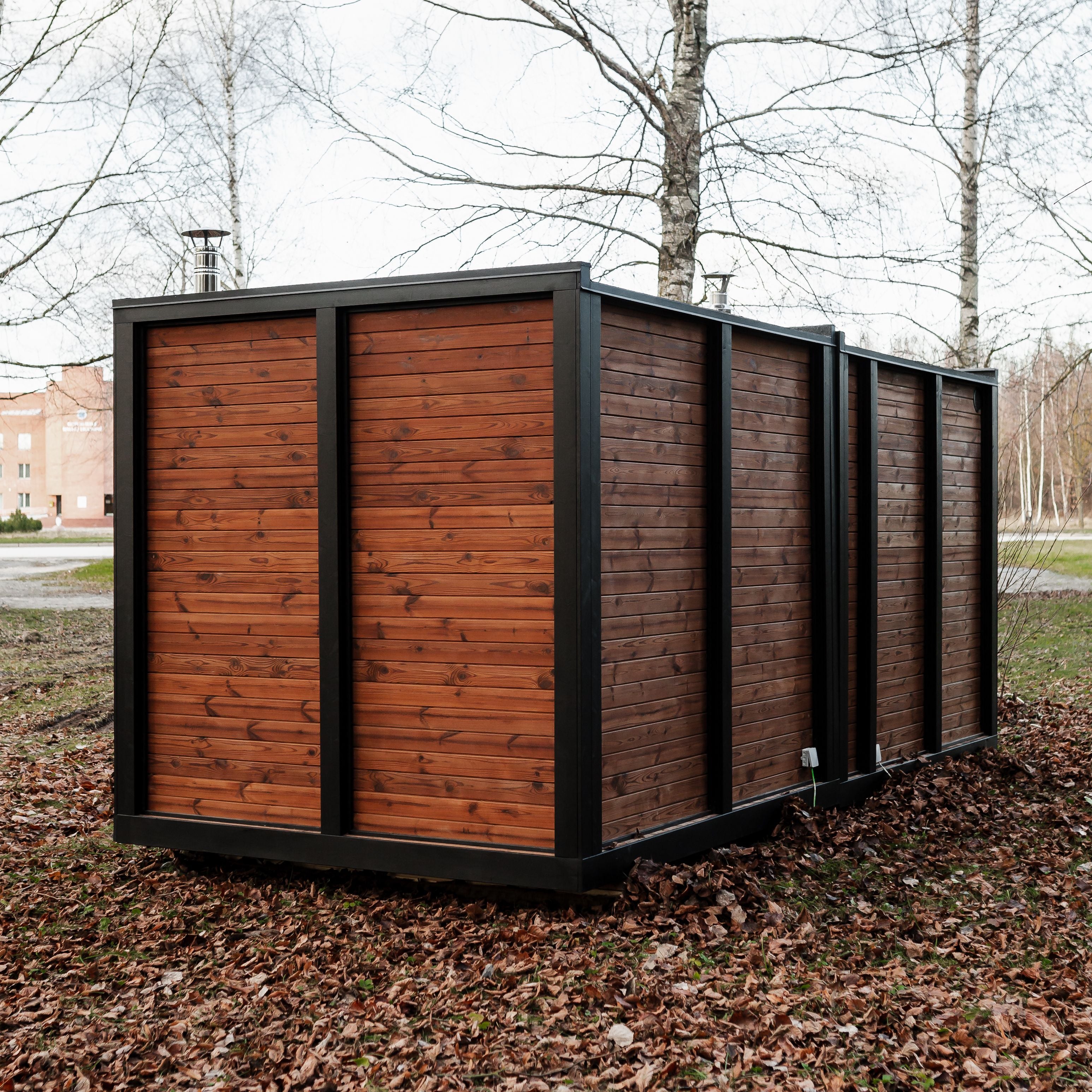 2in1 MODERN Sauna und Hottub, Handgefertigt