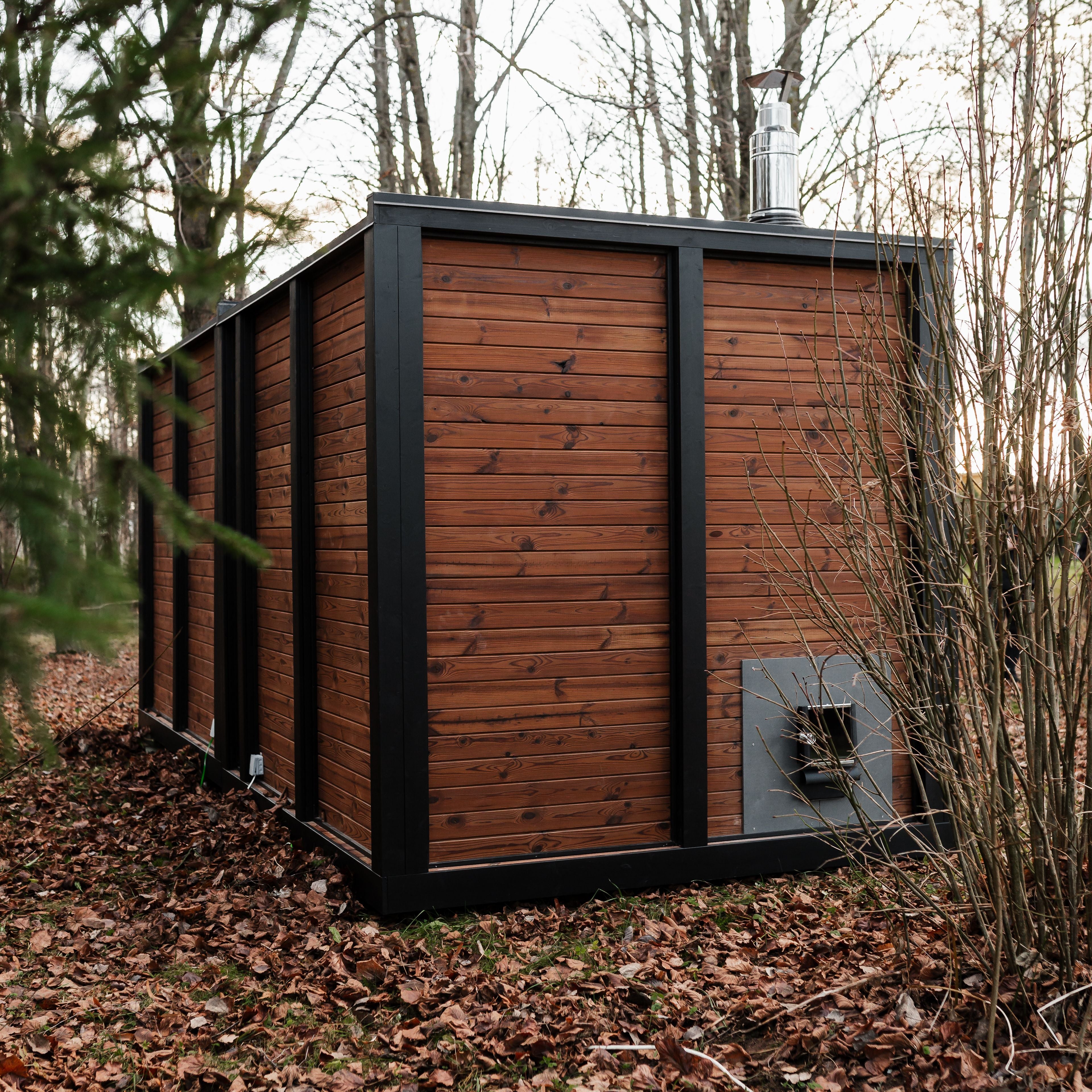 2in1 MODERN Sauna und Hottub, Handgefertigt