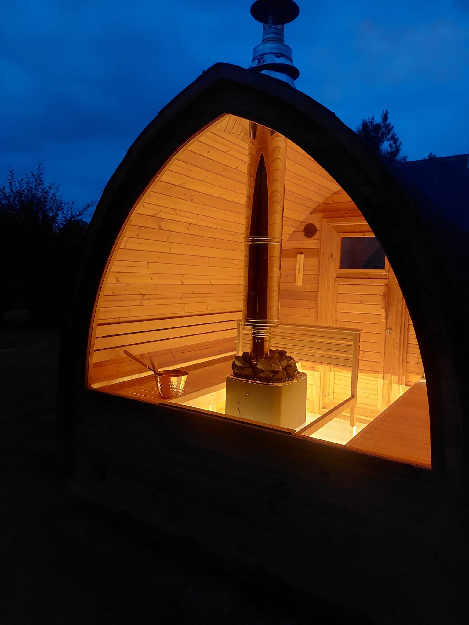 IGLU Sauna Fasssauna, Länge 2m bis 6m, Handgefertigt