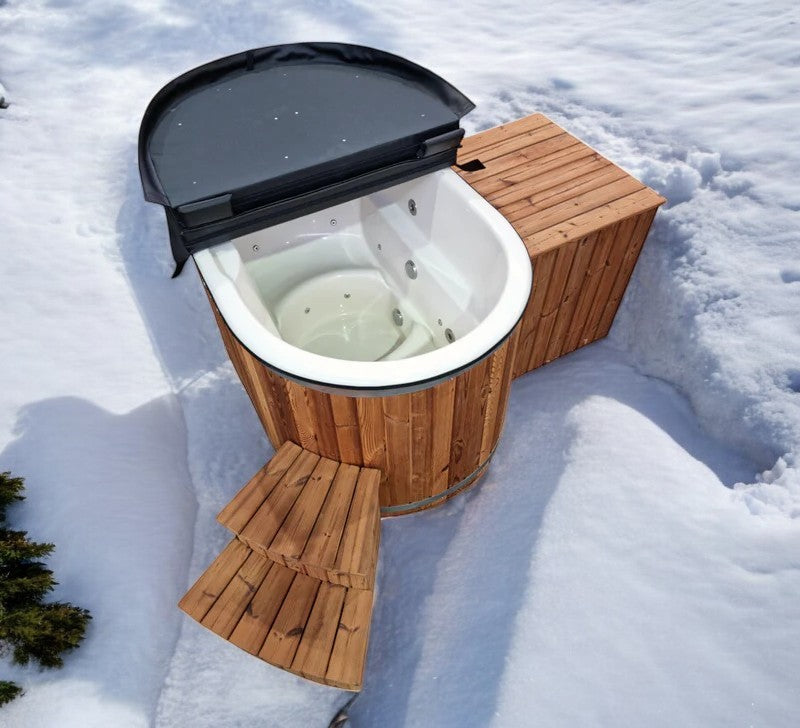 OFURO Badefass Hot Tube mit integriertem Ofen, Handgefertigt