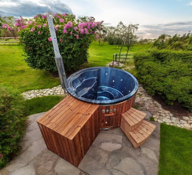 Acryl Badefass Hot Tub mit integriertem Ofen, Handgefertigt
