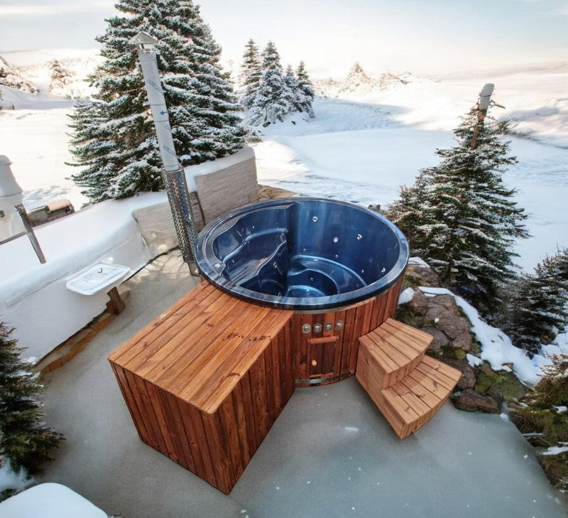 Acryl Badefass Hot Tub mit integriertem Ofen, Handgefertigt