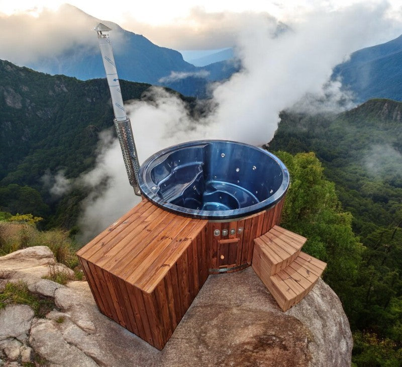 Acryl Badefass Hot Tub mit integriertem Ofen, Handgefertigt