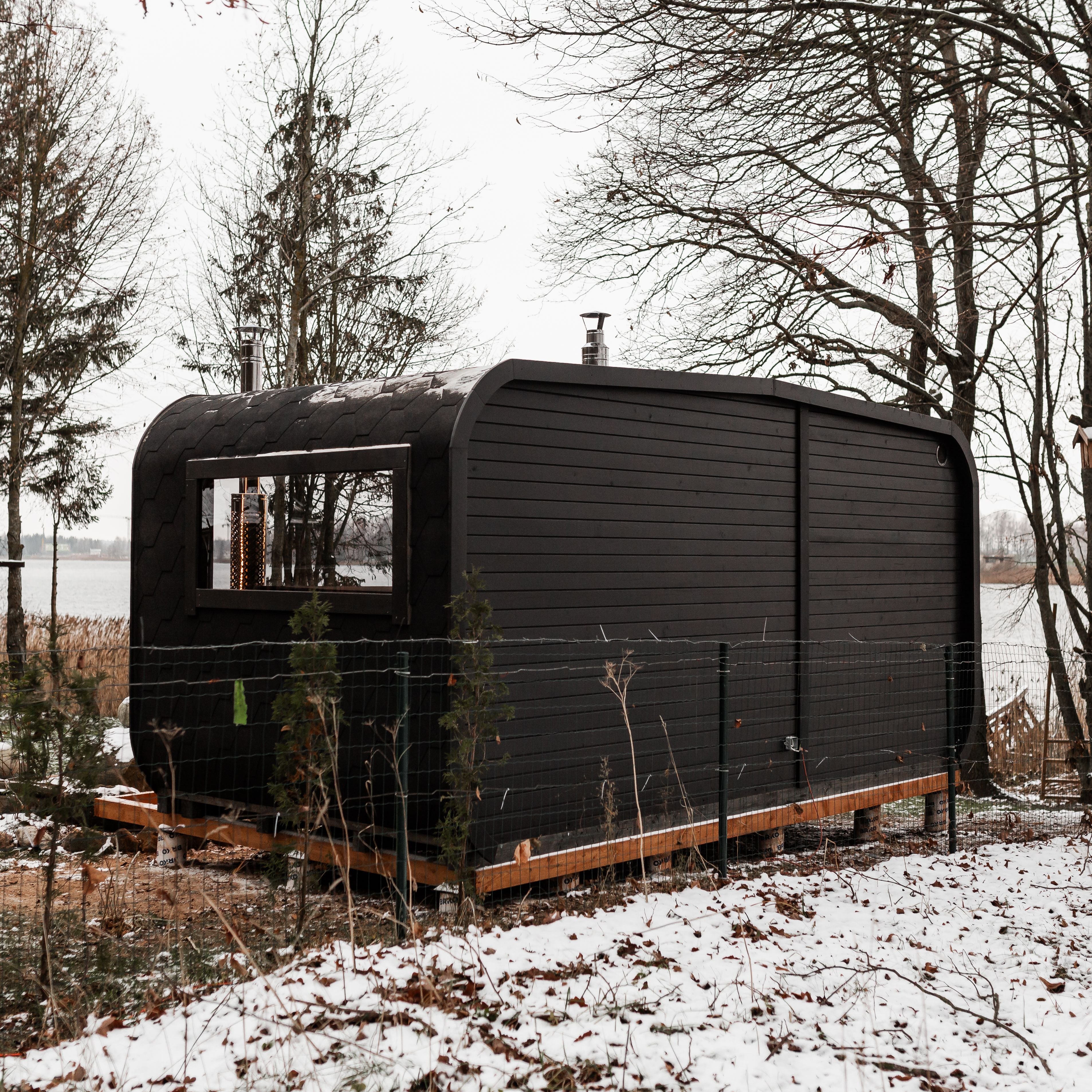 2in1 LUXUS Sauna und Hottub, Handgefertigt